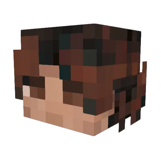 P0styy Minecraft avatar head, 3D render