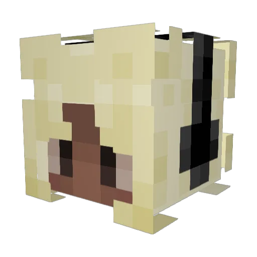 P0tat0_1 Minecraft avatar head, 3D render