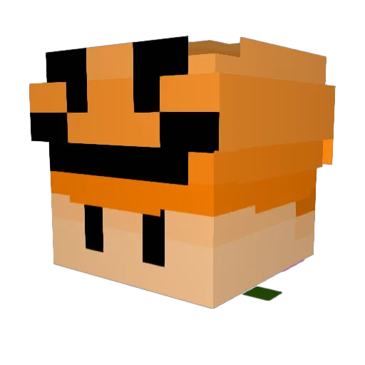 P0tatoPlayer Minecraft avatar head, 3D render