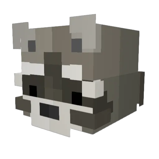 P10trus Minecraft avatar head, 3D render