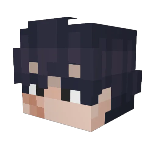 P1K11 Minecraft avatar head, 3D render