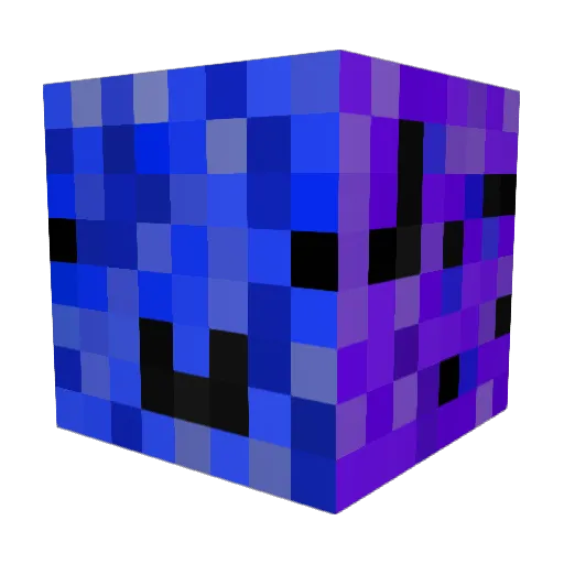 P1MGLOCK Minecraft avatar head, 3D render