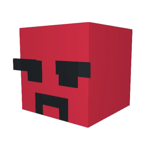 P1PJ Minecraft avatar head, 3D render