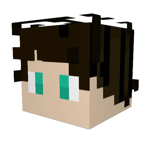 P1Percy Minecraft avatar head, 3D render