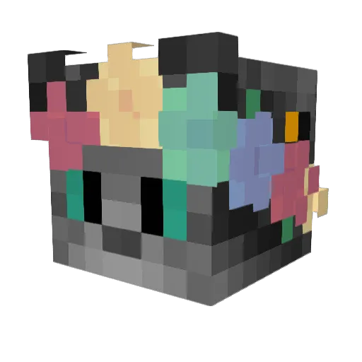 P1ancks Minecraft avatar head, 3D render