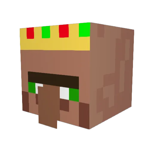 P1anet5 Minecraft avatar head, 3D render