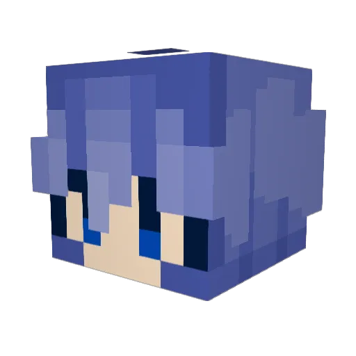 P1anist Minecraft avatar head, 3D render
