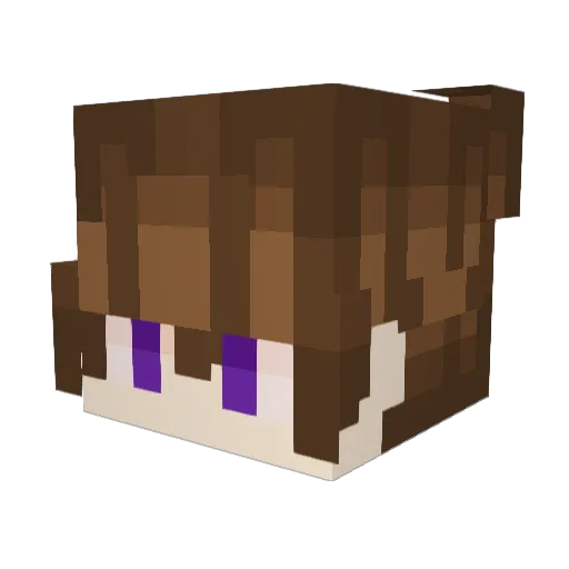 P1atlnum Minecraft avatar head, 3D render