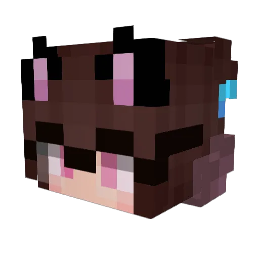 P1ckal Minecraft avatar head, 3D render