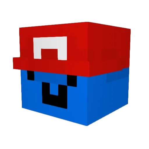 P1ckle_06 Minecraft avatar head, 3D render