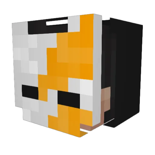 P1coS4lao Minecraft avatar head, 3D render