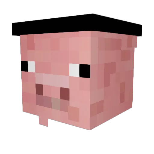 P1ggy8 Minecraft avatar head, 3D render