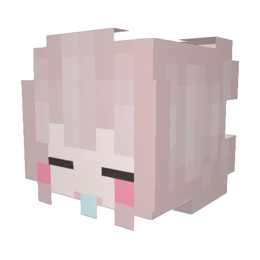 P1goD Minecraft avatar head, 3D render
