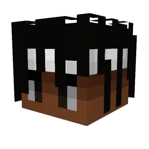 P1ickles Minecraft avatar head, 3D render