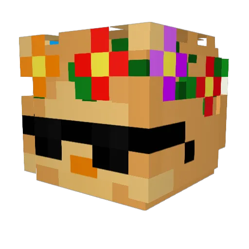 P1jTeC0le Minecraft avatar head, 3D render