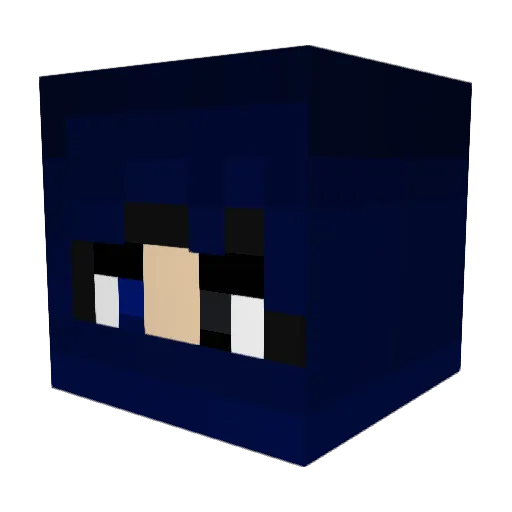 P1kabew Minecraft avatar head, 3D render