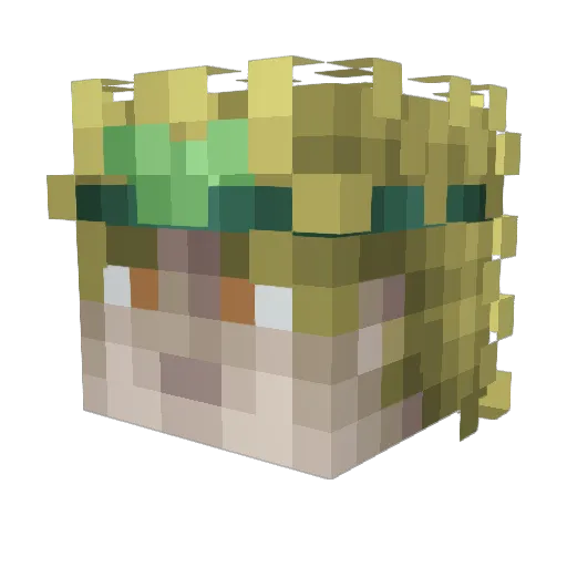 P1kagui Minecraft avatar head, 3D render