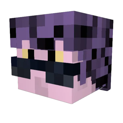 P1kolo Minecraft avatar head, 3D render