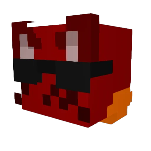 P1llowIsHere Minecraft avatar head, 3D render