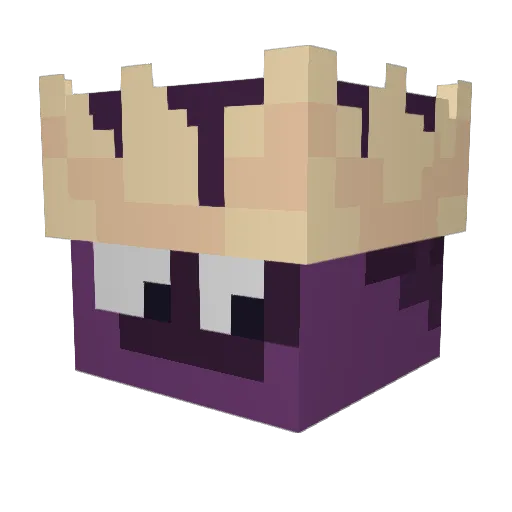 P1n0 Minecraft avatar head, 3D render