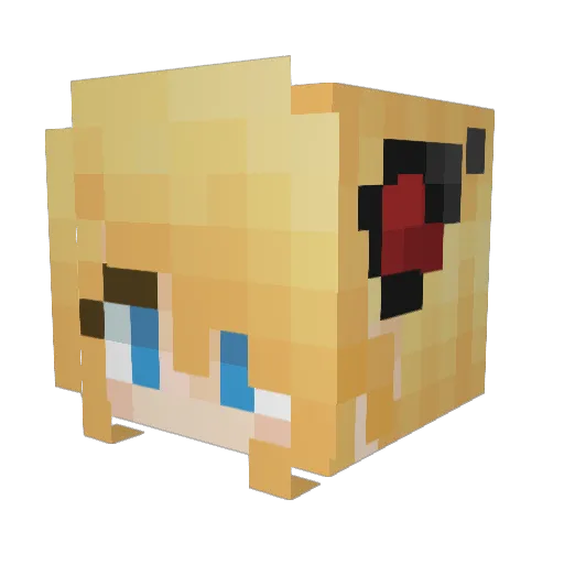 P1n0te552 Minecraft avatar head, 3D render