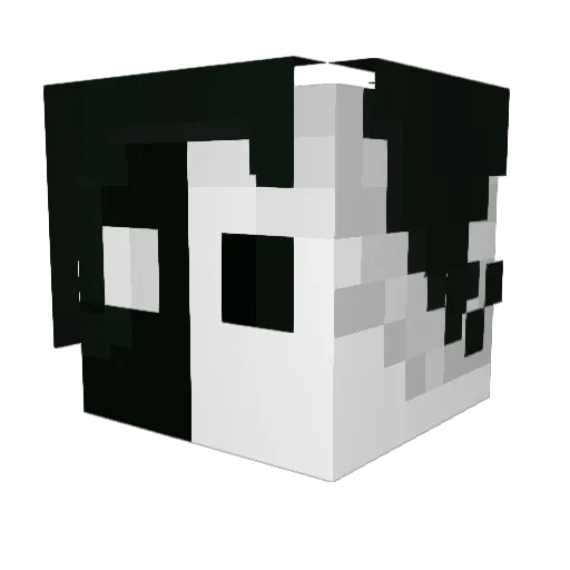 P1n34pp7e Minecraft avatar head, 3D render