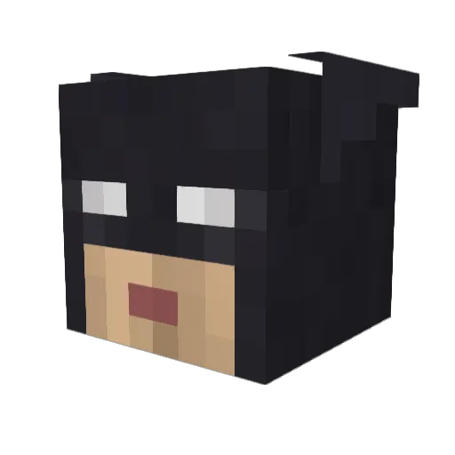P1n3A99L32 Minecraft avatar head, 3D render