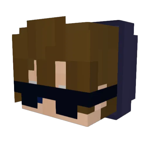 P1n3appl3XD Minecraft avatar head, 3D render