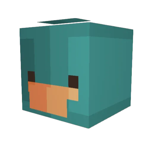 P1nsk11 Minecraft avatar head, 3D render