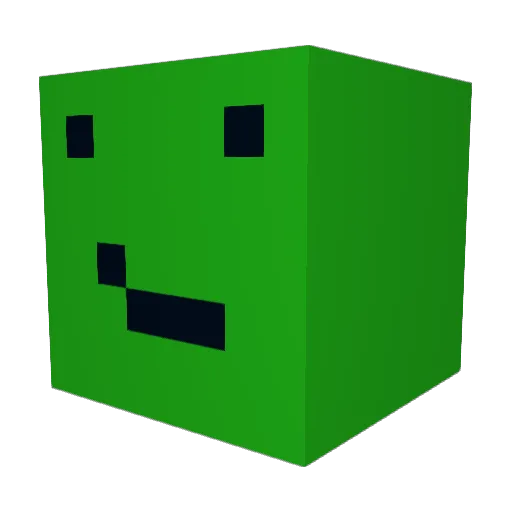 P1psquek Minecraft avatar head, 3D render