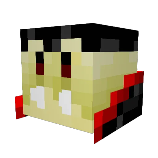 P1ssicle Minecraft avatar head, 3D render