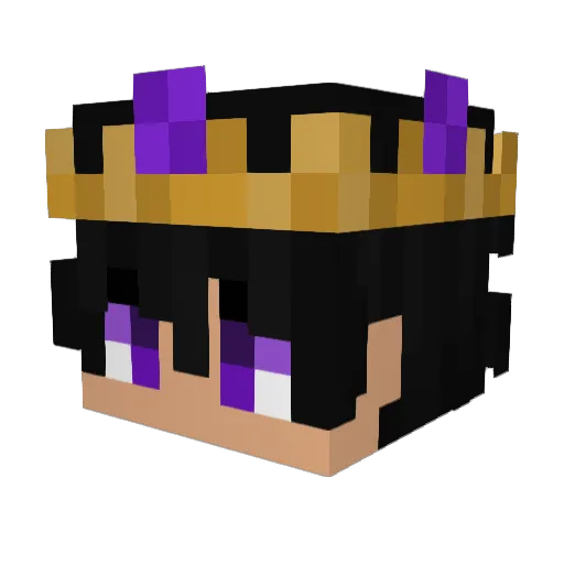 P1sxx Minecraft avatar head, 3D render
