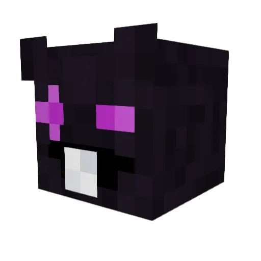P1ushka Minecraft avatar head, 3D render