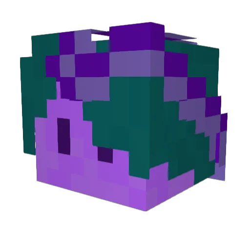 P1uvium Minecraft avatar head, 3D render