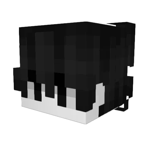P1wek Minecraft avatar head, 3D render