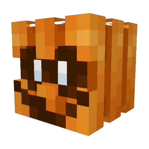 P1xelkk Minecraft avatar head, 3D render
