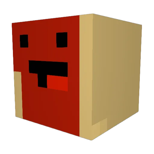 P1zzaSt3ve Minecraft avatar head, 3D render
