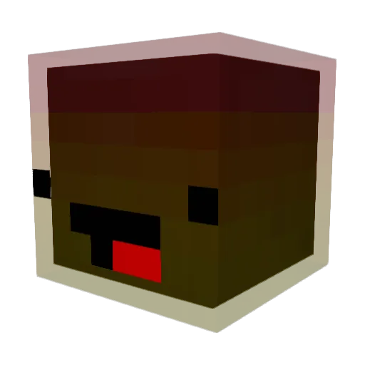P330nYou Minecraft avatar head, 3D render