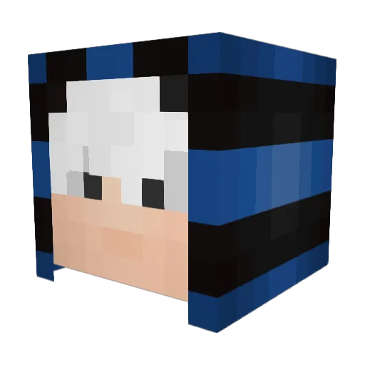 P34G4MER Minecraft avatar head, 3D render