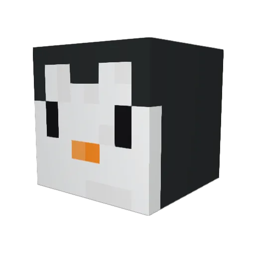 P3N6U1N_1 Minecraft avatar head, 3D render