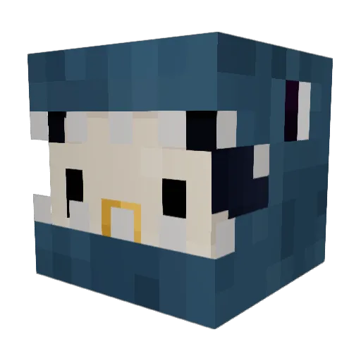 P3NG00 Minecraft avatar head, 3D render