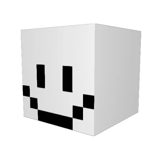 P3PU106_ Minecraft avatar head, 3D render