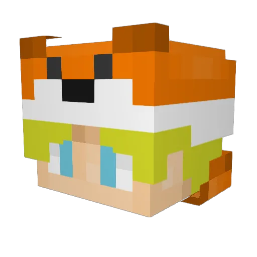 P3TRICH0RZ Minecraft avatar head, 3D render