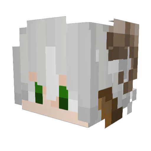 P3achPi3 Minecraft avatar head, 3D render