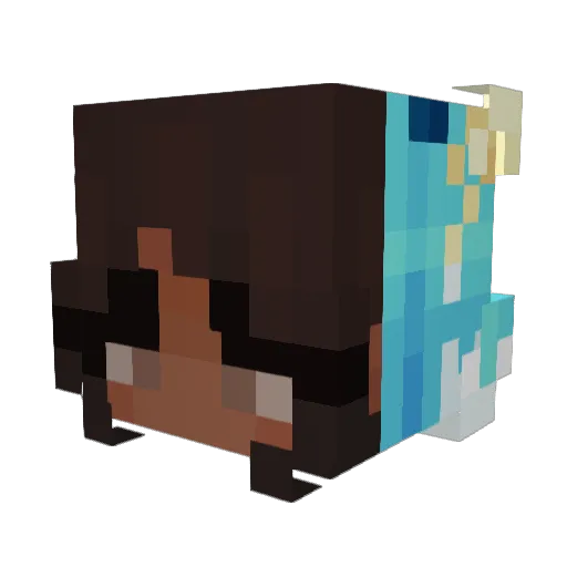 P3ach_T34 Minecraft avatar head, 3D render