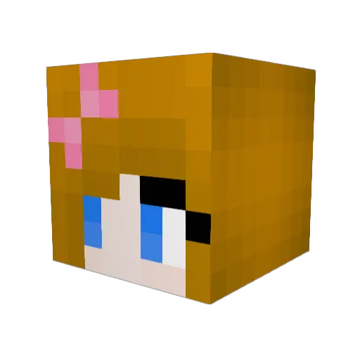 P3anutty Minecraft avatar head, 3D render