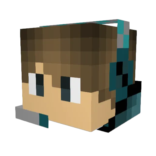 P3drolg55 Minecraft avatar head, 3D render