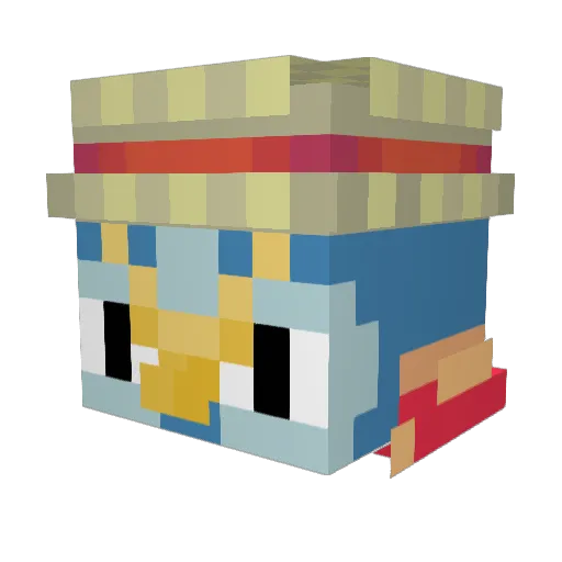 P3ngwh1msy Minecraft avatar head, 3D render