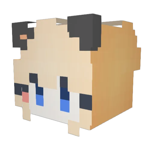 P3ngy Minecraft avatar head, 3D render