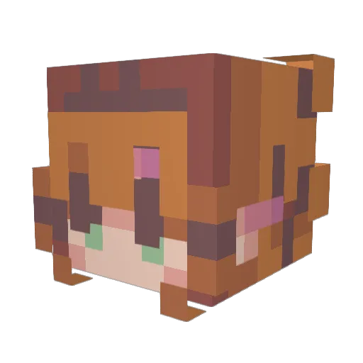 P3nxpple Minecraft avatar head, 3D render